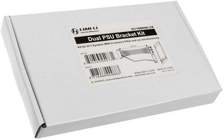 Actual product image Lian-Li O11D Mini Dual Power Supply Bracket