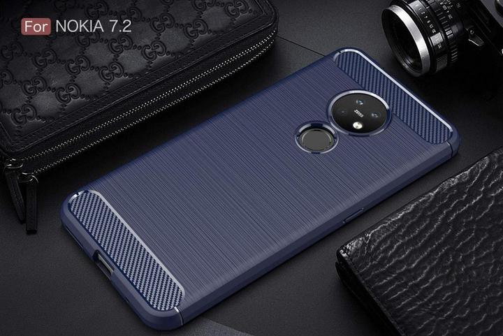 Produktbild Screenguard Nokia 7.2 Hülle Carbon Brushed Soft TPU (Nokia 7.2)