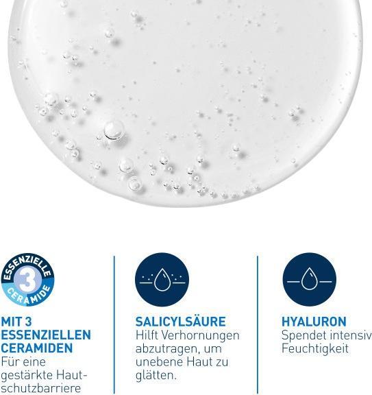Produktbild CeraVe SA Glättende Reinigung: mildes Reinigungsgel für Gesicht und Körper bei trockener Haut (Gel, 473 ml)