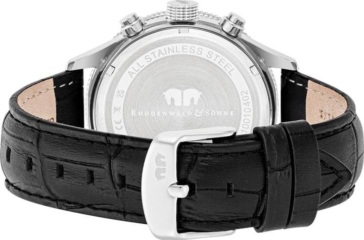 Actual product image Mens Chronograph Carthago II Genuine Leather Black - 31944 (Chronograph, 43 mm)