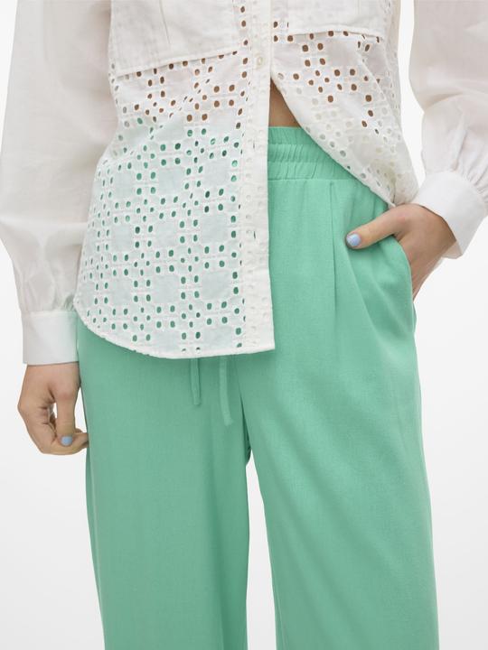 Actual product image Vero Moda VMJESMILO Mid-rise waist trousers Wide leg trousers (L)