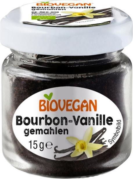 Actual product image Biovegan Bourbon vanilla ground in jar organic (15 g)