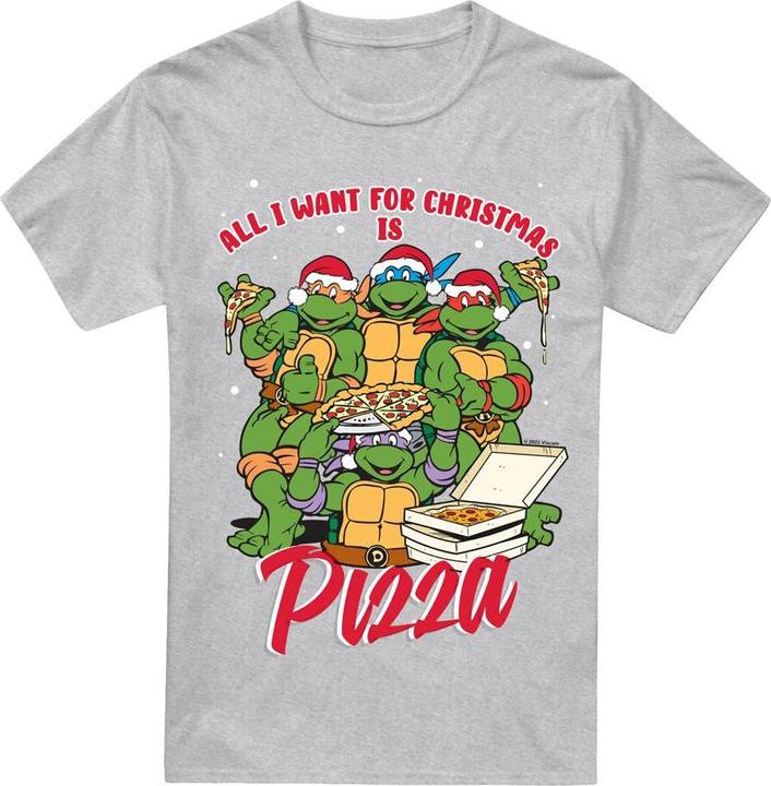 Immagine prodotto Teenage Mutant NT Maglietta Natale Pizza Uomo (3XL)