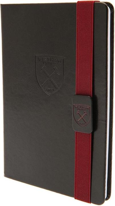 Actual product image West Ham United FC Premium Banded Faux Leather Notebook (A5, Lined)