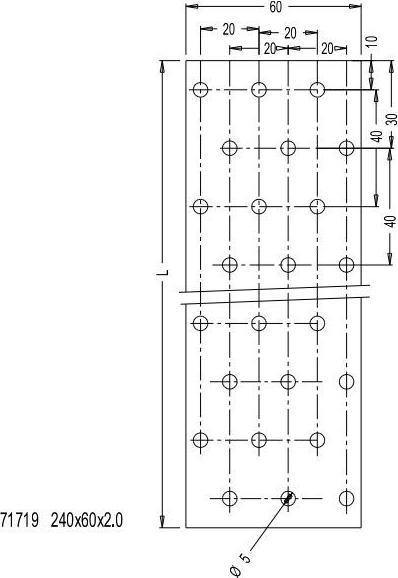 Produktbild Arras NAIL PLATE 240X60X2.0 CE (1 Stk.)