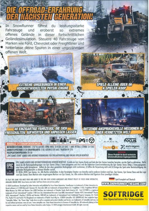 Actual product image astragon SnowRunner (PC, Multilingual)
