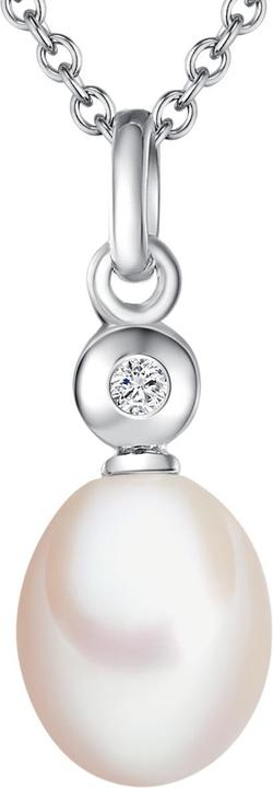 Lulu & Jane Sterling Silber Diamant Süsswasser-Zuchtperle silber - 33124 (Sterling Silber)