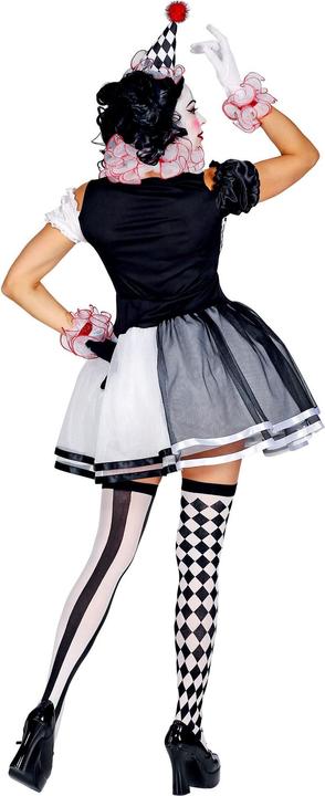 Immagine prodotto Widmann MISS HARLEKIN (Kleid, Clownkragen, Manschetten, Minihut), L (L)