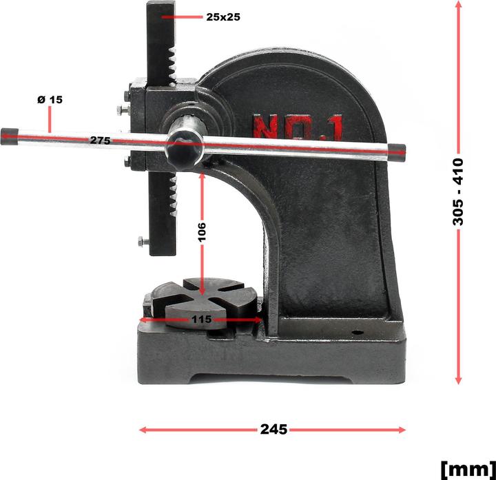 Actual product image Wiltec Rotary mandrel press (Metal)