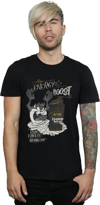 Actual product image Looney Tunes Mens Taz Energy Boost T-Shirt (S)