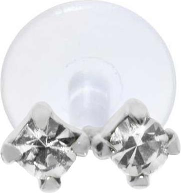 Produktbild Bijouteria Ohrpiercing (Kristall, Silber 925, Bioplast)