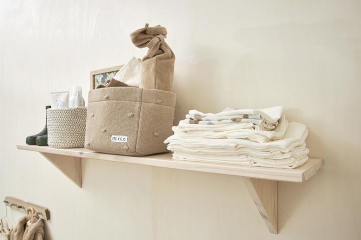 Produktbild Meyco Wickeltichkörbchen small Mini Knots sand