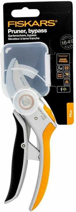 Productafbeelding Fiskars Plus PowerLever metalen snoeischaar met inklapbaar lemmet (P751)