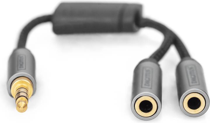Produktbild Digitus Audio Splitter, 3,5 mm Klinke auf 2x 3,5 mm Buchse (0.20 m)