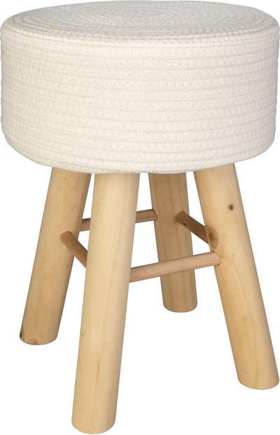 Produktbild MICA Living Deko-Hocker - aus Holz - ca. 29 x 41 cm