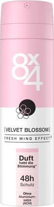 Hidrofugal 8X4 Velvet Blossom Deodorant Spray mit blumig-fruchtigem Duft 150ml (152 ml)