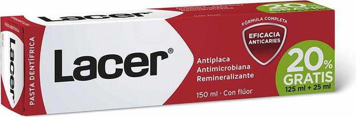 Actual product image Lacer PASTA DENTAL 125 ML 50 ML REGALO (125 ml)