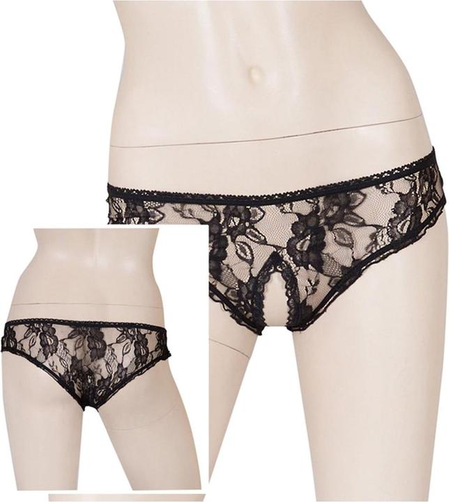 Image du produit Cottelli Collection Culotte sans entrejambe noire (XL)