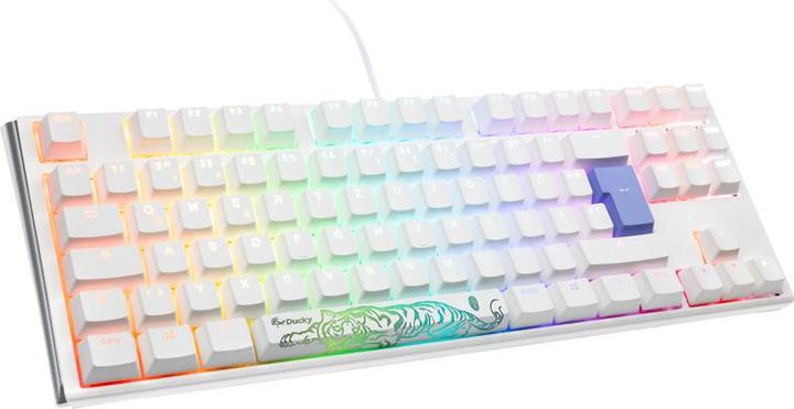Productafbeelding Ducky One 3 Classic Pure White TKL Gaming Keyboard, RGB LED - MX-Brown (NL, Bedraad)