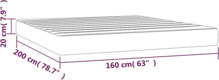 Produktbild VidaXL Jivin (160 x 200 cm, Federkern)