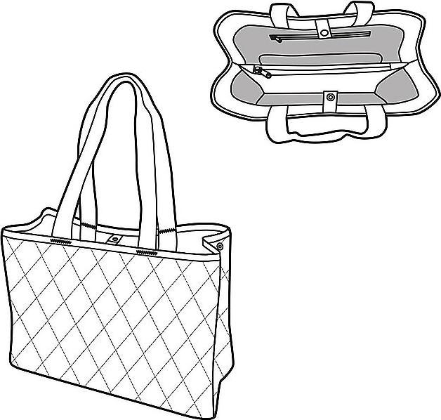 Actual product image reisenthel Bag Classic Shopper L 12 l, Light Grey