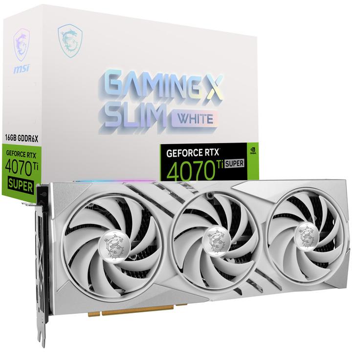 Actual product image MSI GeForce RTX 4070 Ti SUPER GAMING X SLIM White (16 GB)