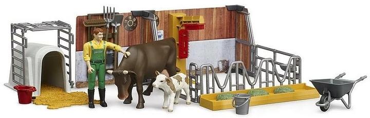 Image du produit Bruder Étable avec vache et veau