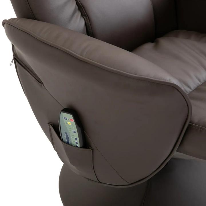 Image du produit Swisshandel24 Fauteuil de relaxation avec repose-pieds Espace de rangement Fauteuil de massage Fauteuil TV