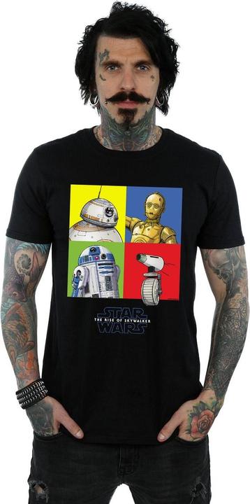 Produktbild Star Wars The Rise Of Skywalker Droid Squares TShirt (L)