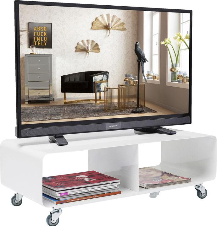 Kare Design Lounge M TV Mobil Bianco (90 x 42 x 30 cm)