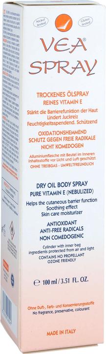 Actual product image VEA Dry care oil from pure vitamin E oil (Body cream, 100 ml)
