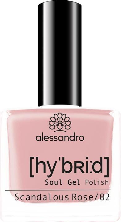Alessandro Hybrid Soul gel Polish Scand.Rose (717 Scandalous Rose, Gel-Effekt Nagellack)