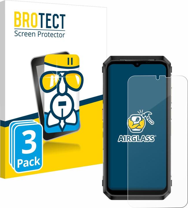 Produktbild BROTECT AirGlass Panzerglasfolie (3 Stück, Ulefone Power Armor 18T)