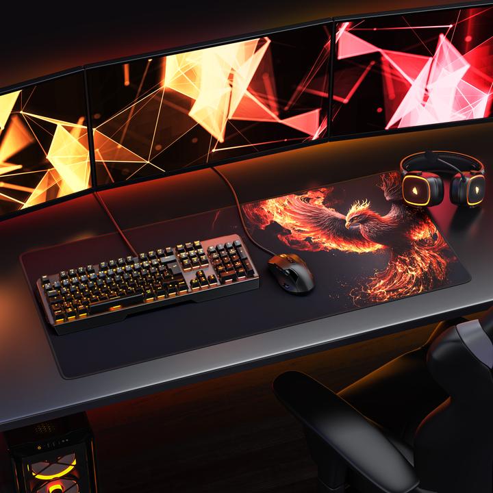 Image du produit Titanwolf Tapis de souris gaming, 900 x 400mm Tapis de souris gaming XXL speed, tapis de souris extra-large (XXL)