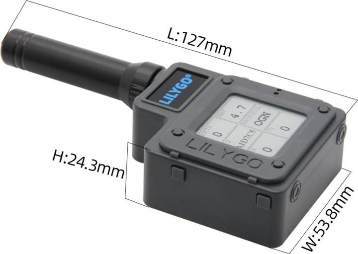 Actual product image Lilygo T-Echo Braun TTGO Meshtastic 868MHz