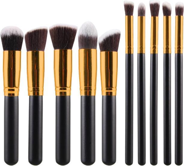 Produktbild JTI Make-up-Pinsel-Set 10-teilig - Schwarz und Gold (Set)
