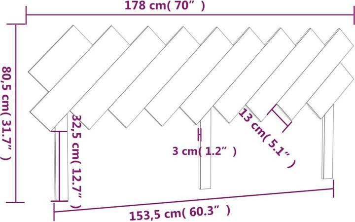 Actual product image VidaXL Ute (178 x 3 x 80.5 cm)