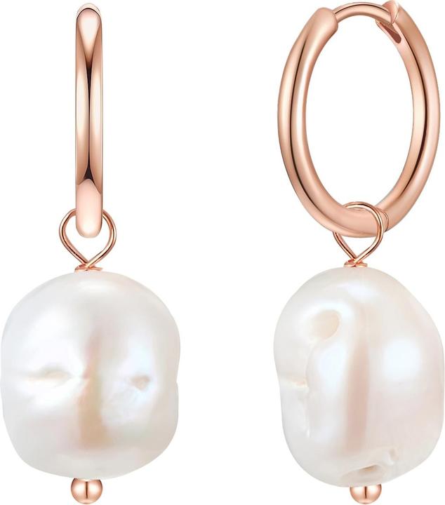 Glanzstücke München Damen Sterling Silber Süsswasser-Zuchtperle roségold - 28573 (Sterling Silber)