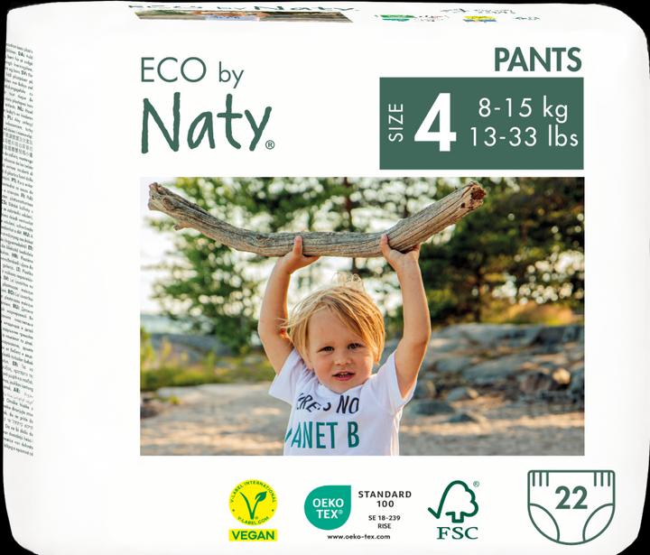Actual product image Naty Organic diaper panties (Size 4, Pack, 22 Piece)