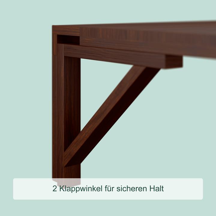 Image du produit Relaxdays Table pliante murale (60 x 40 x 27 cm)