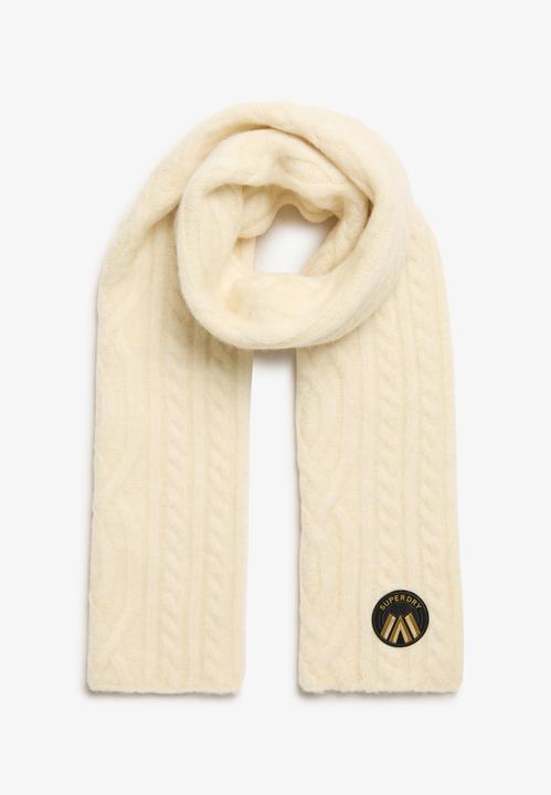 Actual product image Superdry 's knitted scarf cable luxe