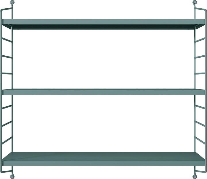 Actual product image En.Casa Modular wall shelf Strängnäs set of 3 grey blue