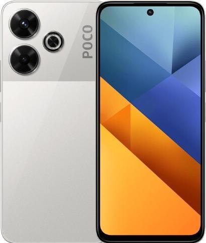 Actual product image Xiaomi Poco M6 EU (128 GB, Silver, 6.79", Dual SIM, 108 Mpx, 4G)