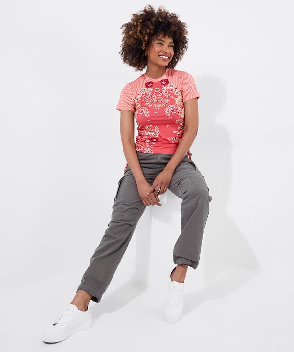 Actual product image Joe Browns Floral Print Rouched Jersey Top (18)