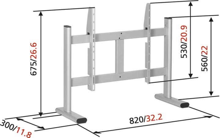 Produktbild Vogels PB 050, TV-Standfuss, 36" bis 50" (Universal, 50", 50 kg)