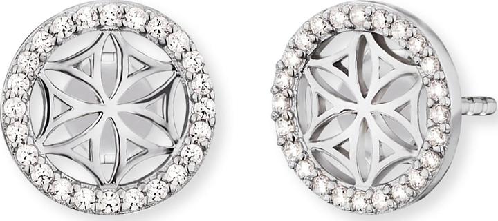 Engelsrufer Boucles d'oreilles Balance Fleur de vie (Argent 925 rhodié, Argent rhodié)