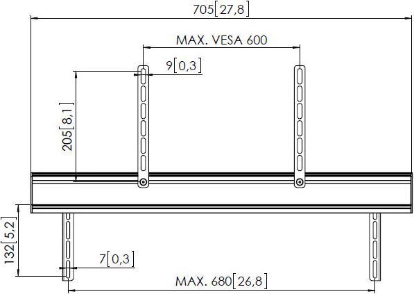 Produktbild Vogels Sound 3450 (Wand, 10 kg)