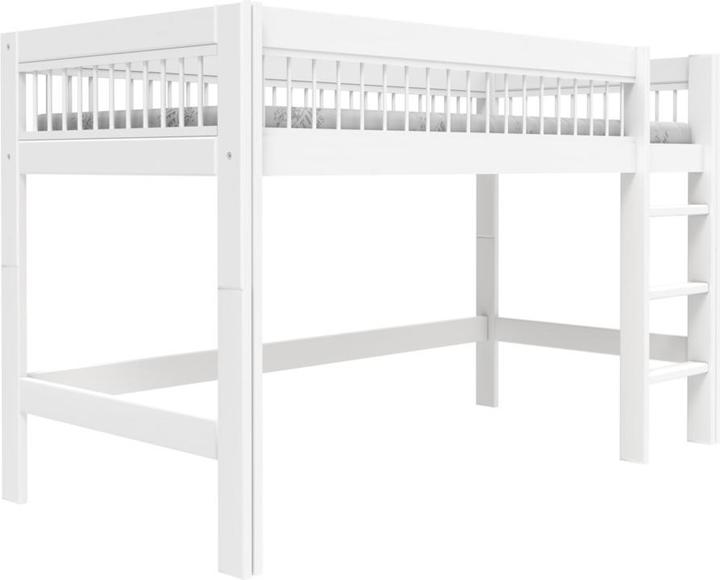 Produktbild Lifetime Kidsrooms Halbhohes Bett KOMBO mit kleinen Schrank Breeze, Deluxe Lattenrost
