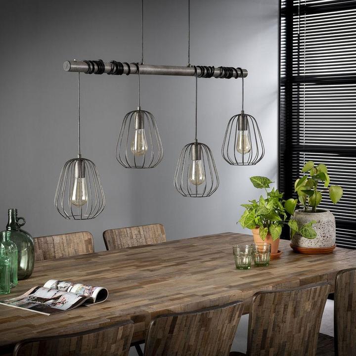 Produktbild famlights Madeleine aus Metall in Silber 4xE27 (E27)