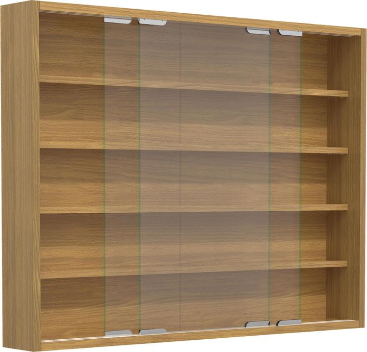 Actual product image VCM Wooden Glass Hanging Display Case Wall Display Case Collectors Deco Showcase Agisa L (77 x 10 x 60 cm)